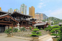 HONG KONG, Kowloon, Nan Lian Garden, Chi Lin Nunnery, Hall of Celestial Kings & Lotus Garden, HK1048JPL