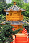 HONG KONG, Kowloon, Nan Lian Garden, Pavilion of Absolute Perfection & Zi-Wu Bridge, HK1013JPL