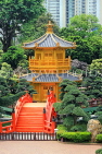 HONG KONG, Kowloon, Nan Lian Garden, Pavilion of Absolute Perfection & Zi-Wu Bridge, HK1017JPL