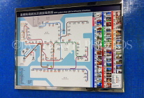 HONG KONG, MTR train system map, HK1001JPL