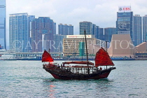 HONG KONG, Victoria Harbour, Junk Cruise Boat, HK2121JPL