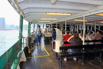HONG KONG, Victoria Harbour, Star Ferry, interior, HK1245JPL