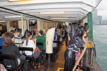 HONG KONG, Victoria Harbour, Star Ferry, interior and passengers, HK1777JPL