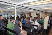 HONG KONG, Victoria Harbour, Star Ferry, interior and passengers, HK1780JPL