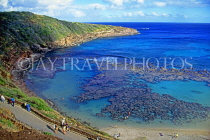 Hawaiian Islands, OAHU, Hanauma Bay, coastal view, HAW221JPL