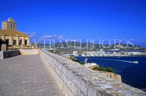IBIZA, Ibiza Town, coastal view from Old Town (Dalt Vila) walls, SPN1275JPL
