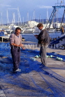 IBIZA, San Antonio Bay, fishermen mending nets, SPN1277JPL