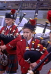 IRELAND, County Cork, St Patricks Day Parade, Irish Bagpipe players, IRE464JPL