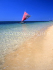 Indonesia, BALI, Sanur Beach and outrigger canoe (Jakung), at sea, BAL990JPL