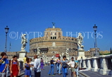 Italy, ROME, Sant Angelo Casel (castle) and Sant Angelo Bridge, ITL1230JPL