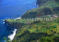 MADEIRA, coastal cliffs and terraced farmed land, MAD109JPL