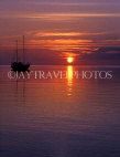 MALDIVE ISLANDS, Eriyadu island, sunset and boat, MAL694JPL
