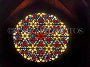 MALLORCA, Palma, Palma Cathedral, large stained glass window, SPN1238JPL