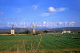 MALLORCA, countryside, farmed land and wildmills, SPN1242JPL