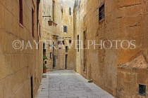 MALTA, Mdina, narrow street, MLT1023JPL