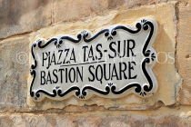 MALTA, Mdina, street sign, MLT1036JPL