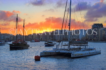 MALTA, Sliema, seafront, sunset view, MLT896JPL