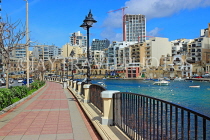 MALTA, St Julian's, seafront promenade, MLT1147JPL