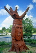 MARGARITA Island, Punta Gorda, Indian carving (from tree stump), MAR110JPL