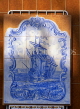 PORTUGAL, Algarve, LAGOS, traditional blue Azulejo tile work, POR528JPL