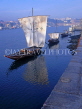 PORTUGAL, Porto (Oporto), Rabelos (wine transporting boats) on River Duoro, POR490JPL