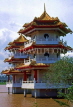 SINGAPORE, Jurong Chinese Gardens, Cloud Wrapped Pavilion & Moon Receiving Tower, SIN272JPL