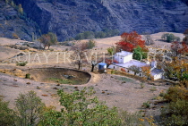 SPAIN, Andalucia, ALPUJARRAS, Sierra Nevada, POQUEIRA Gorge and small farm, SP133JPL