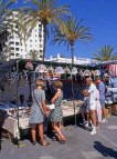 SPAIN, Andalucia, Costa Del Sol, ESTEPONA, Sunday Market, tourists browing, SPN756JPL