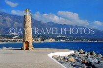 SPAIN, Andalucia, PUERTO BANUS, coastal view, SPN137JPL