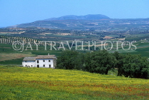 SPAIN, Andalucia, RONDA, surrounding countryside, and farmhouse, SPN340JPL
