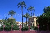 SPAIN, Andalucia, SEVILLE, typical Mooorish architecture along Paseo De Las Delicia Avenue, SPN801JPL