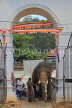 SRI LANKA, Kandy, Temple of the Tooth (Dalada Maligawa), Sri Natha Devalaya (temple), elephant entering, SLK3497JPL