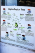 SRI LANKA, Kandy, poster illustrating various tea flaours and regions in Sri Lanka, SLK6370JPL
