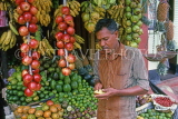 SRI LANKA, Kandy, roadside fruit stall and vendor, SLK1805JPL