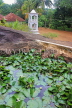 SRI LANKA, Kandy area, Degaldoruwa Cave Temple site, and belfry, SLK5794JPL