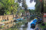 SRI LANKA, Negombo, Dutch Canal, and fishing boats, SLK6056JPL