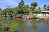 SRI LANKA, Negombo, Dutch Canal and fishing boats, SLK2427JPL