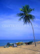 SRI LANKA, Negombo, fishing boats beach and coconut tree, SLK1547JPL
