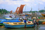 SRI LANKA, Negombo, fishing boats in Lagoon, SLK1650JPL