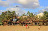 SRI LANKA, Negombo, kite flying, children on beach, flying a kite, SLK3586JPL