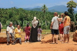 SRI LANKA, Pinnewala Elephant Orphanage, tourists at site, SLK2398JPL