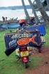 SRI LANKA, south coast, Ambalangoda, fishmongers bike, with crate for fish, SLK1704JPL