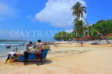 SRI LANKA, south coast, Unawatuna, beach and boat, SLK4661JPL