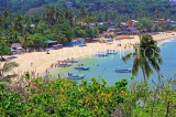 SRI LANKA, south coast, Unawatuna, coastal view, beach and boats, SLK4719JPL