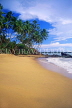 SRI LANKA, south coast, near Gintota, beach and coconut trees, SLK3286JPL