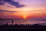 SRI LANKA, south coast, sunset and raliway line, SLK2009JPL