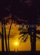 SRI LANKA, west coast, sunset and coconut trees, SLK197JPLA