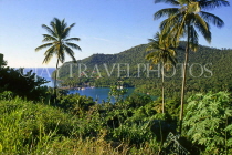 ST LUCIA, Marigot Bay, coastal panoramic view, STL736JPL