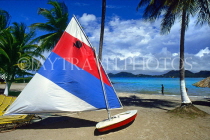ST LUCIA, Vigie Beach and sailboat, STL692JPL