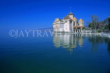 SWITZERLAND, Vaud, MONTREUX, Chateau de Chillon and lake Geneva, SW1525JPL